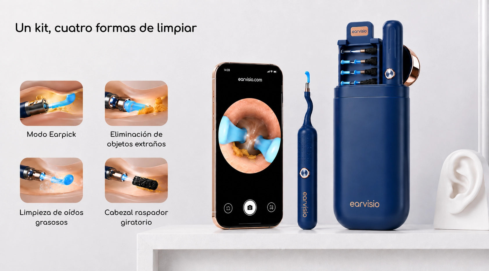 earvisio: un kit, 4 formas de limpiar